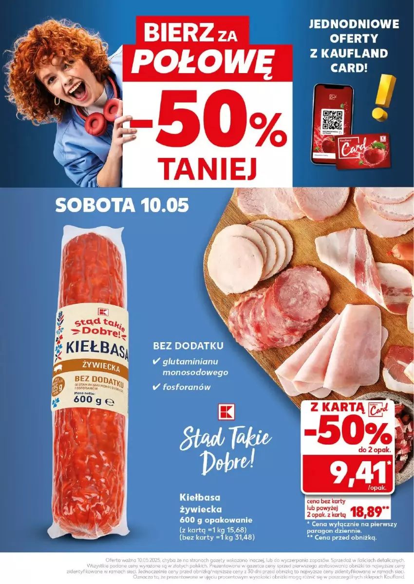 Gazetka promocyjna Kaufland - ważna 10.05 do 10.05.2025 - strona 15 - produkty: Kiełbasa