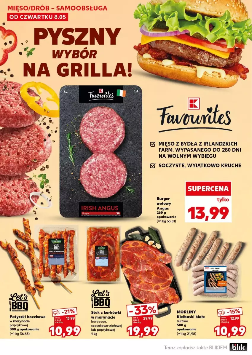 Gazetka promocyjna Kaufland - ważna 10.05 do 10.05.2025 - strona 19 - produkty: Burger, Fa, Grill, Kiełbaski białe, Mięso, Morliny, Stek, Tera
