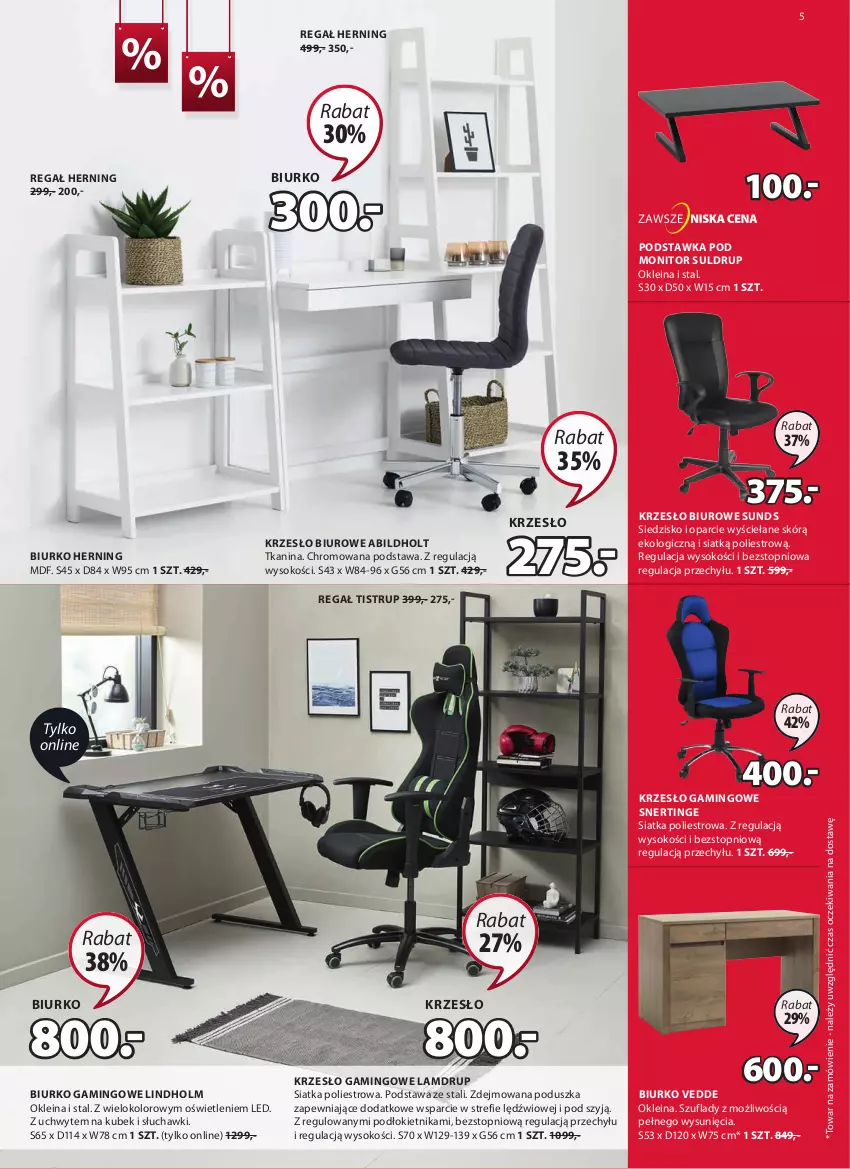 Gazetka promocyjna Jysk - Oferta tygodnia - ważna 03.08 do 09.08.2022 - strona 6 - produkty: Biurko, Biuro, Krzesło, Kubek, Monitor, Poduszka, Regał, Siatka, Siedzisko, Słuchawki, Sok, Top