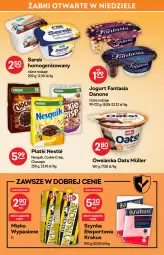 Gazetka promocyjna Żabka - Gazetka - ważna od 15.02 do 15.02.2022 - strona 25 - produkty: Krakus, Ser, Por, Danone, Nesquik, Jogurt, Szynka, Serek, Owsianka, Sport, Müller, Fanta, Nestlé, Mleko, Fa