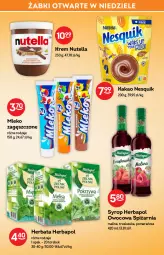 Gazetka promocyjna Żabka - Gazetka - ważna od 15.02 do 15.02.2022 - strona 27 - produkty: Nutella, Nesquik, Syrop, Mleko zagęszczone, Herbata, Kakao, Herbapol, Mleko