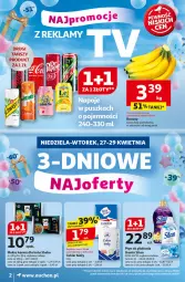 Gazetka promocyjna Auchan - Te URODZINY są NAJ Moje - Gazetka - ważna od 29.04 do 29.04.2025 - strona 2 - produkty: Banany, Mokra karma, Cukier, Sheba, Silan, Płyn do płukania