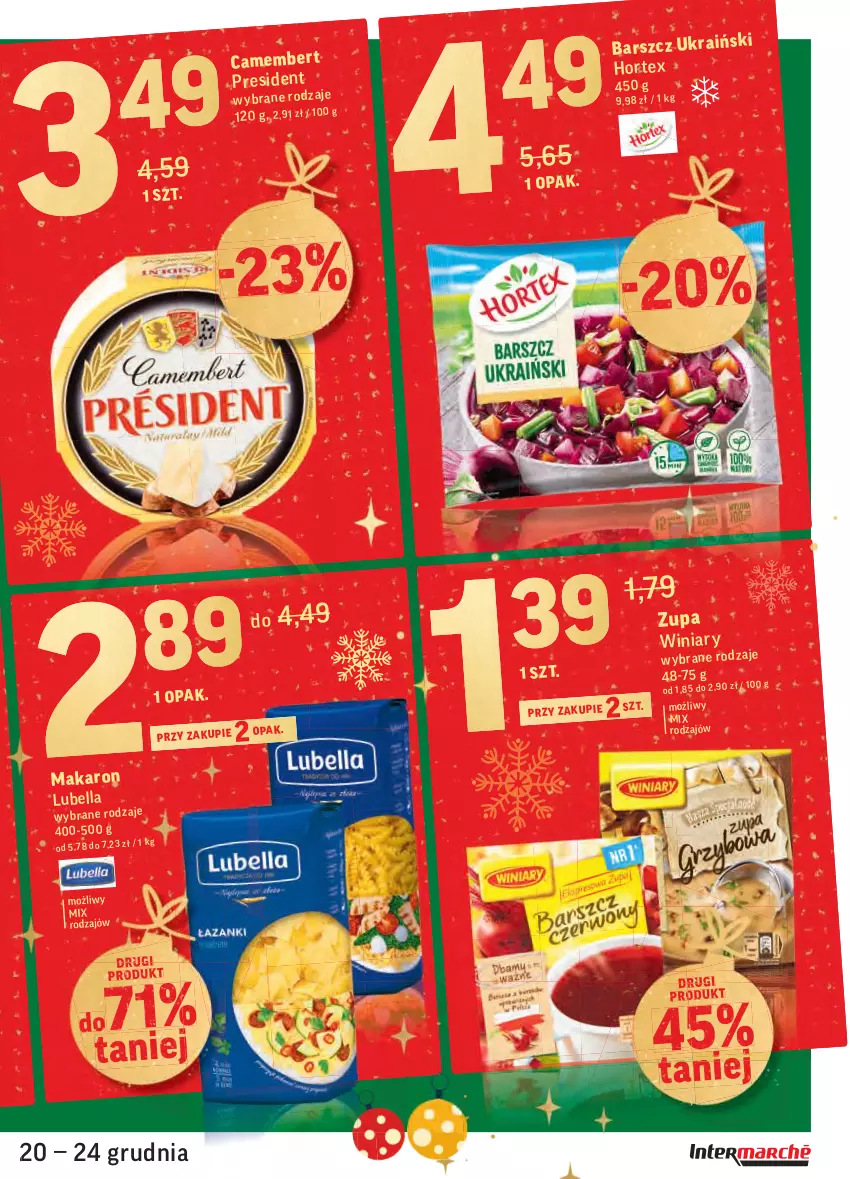 Gazetka promocyjna Intermarche - Boże narodzenie - ważna 20.12 do 24.12.2021 - strona 13 - produkty: Bell, Bella, Lubella, Makaron, Winiary