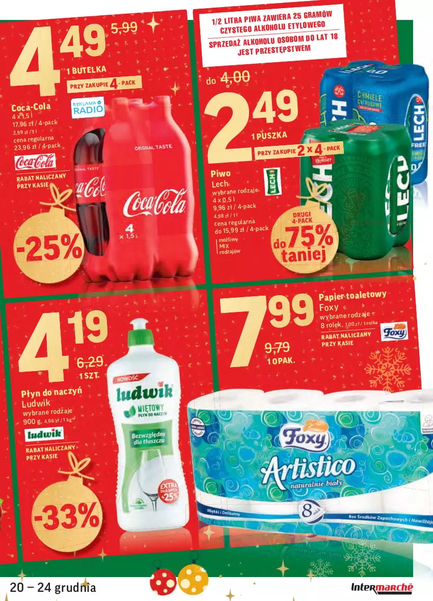 Gazetka promocyjna Intermarche - Boże narodzenie - ważna 20.12 do 24.12.2021 - strona 15 - produkty: Foxy, Ludwik, Papier, Piwo