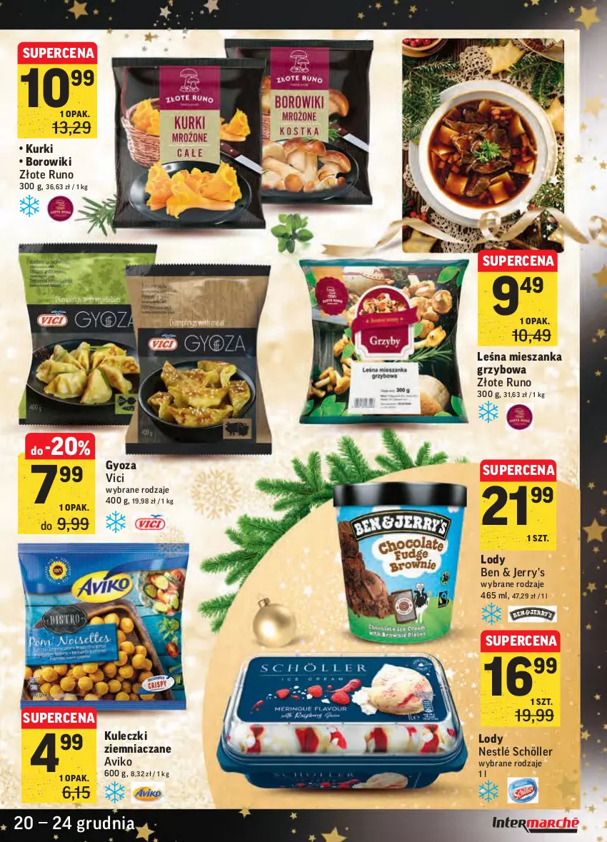 Gazetka promocyjna Intermarche - Boże narodzenie - ważna 20.12 do 24.12.2021 - strona 9 - produkty: Borowiki, Lody, Nestlé