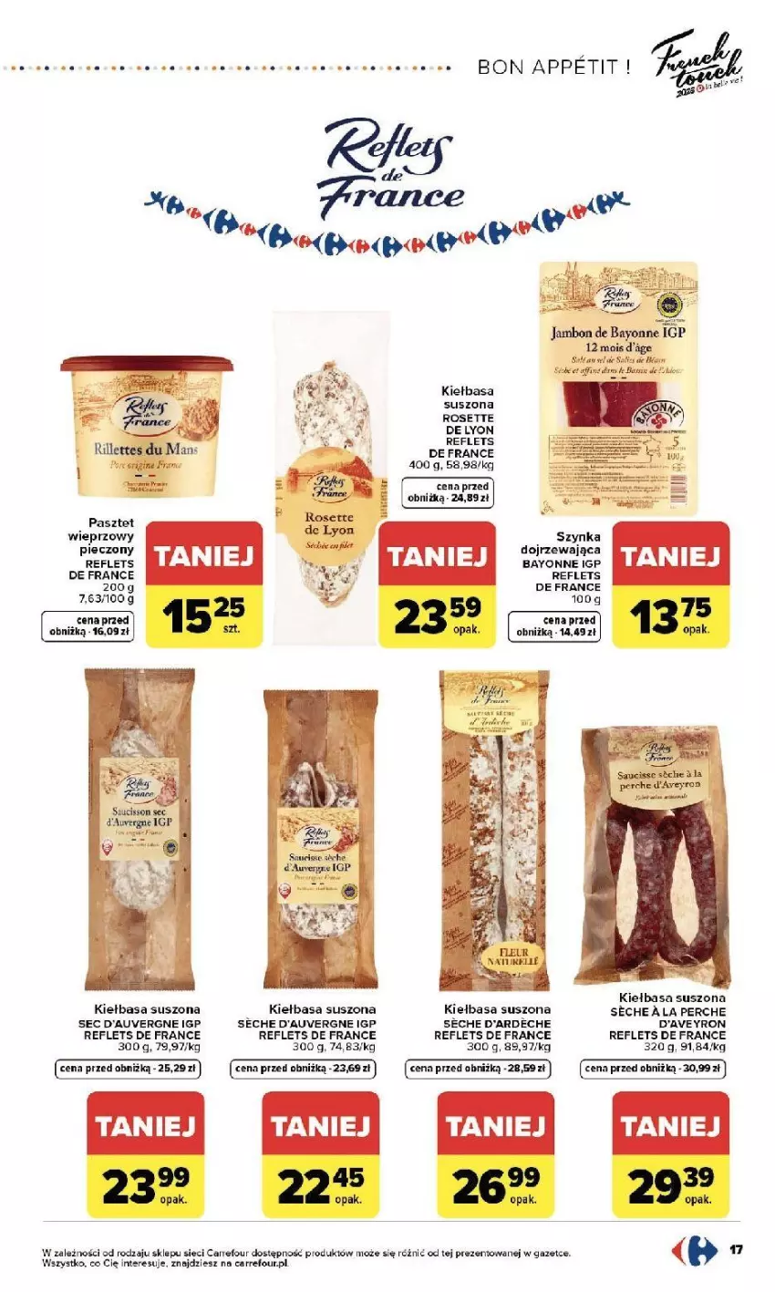 Gazetka promocyjna Carrefour - Gazetka Zmieniliśmy się dla Ciebie - ważna 13.04 do 18.04.2026 - strona 19 - produkty: Fa, Gin, Kiełbasa, Pasztet, Piec, Szynka