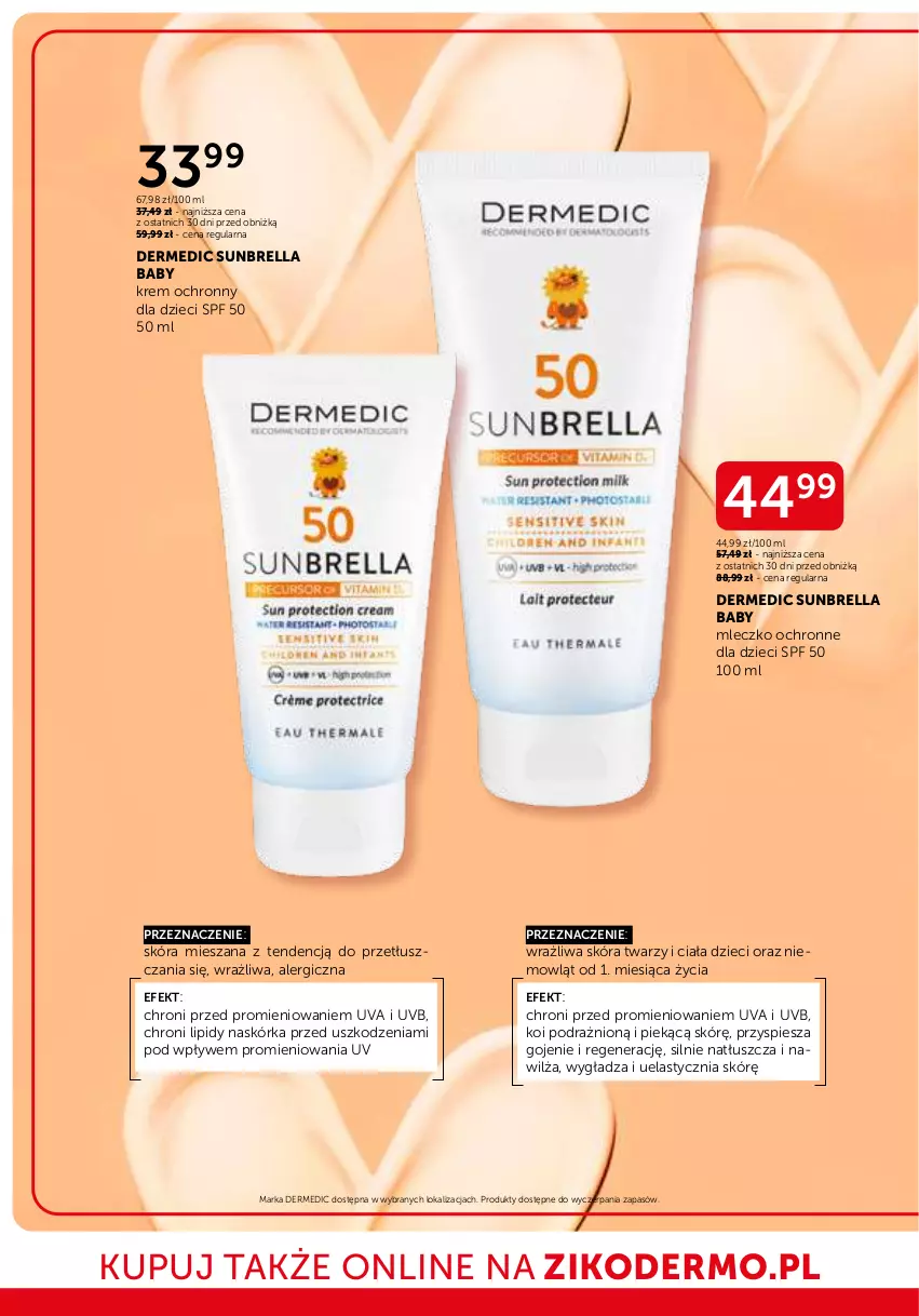 Gazetka promocyjna Ziko - Gazetka Ziko Dermo - ważna 24.07 do 06.08.2025 - strona 12 - produkty: Dermedic, Dzieci, Mleczko