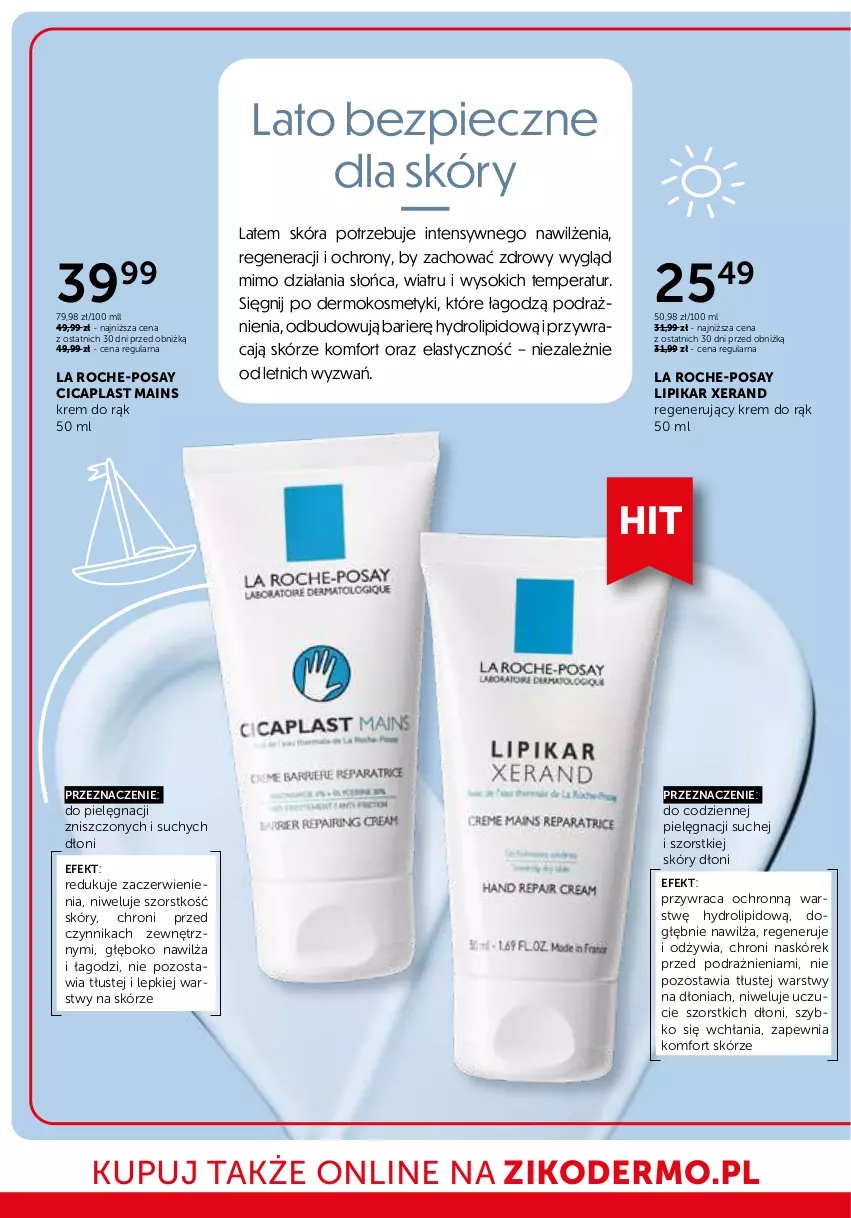 Gazetka promocyjna Ziko - Gazetka Ziko Dermo - ważna 24.07 do 06.08.2025 - strona 2 - produkty: Krem do rąk, La Roche-Posay, Lipikar, Piec, Sok