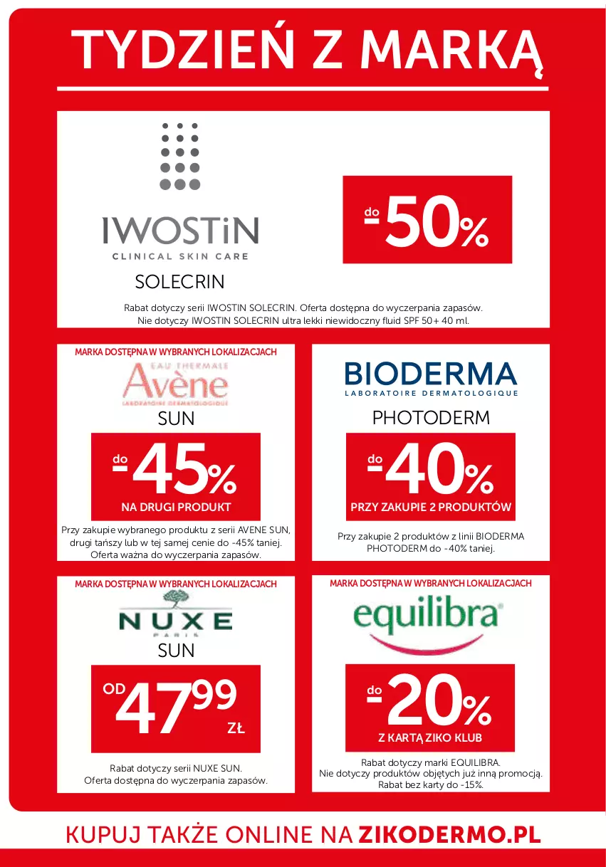 Gazetka promocyjna Ziko - Gazetka Ziko Dermo - ważna 24.07 do 06.08.2025 - strona 28 - produkty: Bioderma, Biovax, Body, Iwostin, Nuxe, Oillan, Ser, Urgo