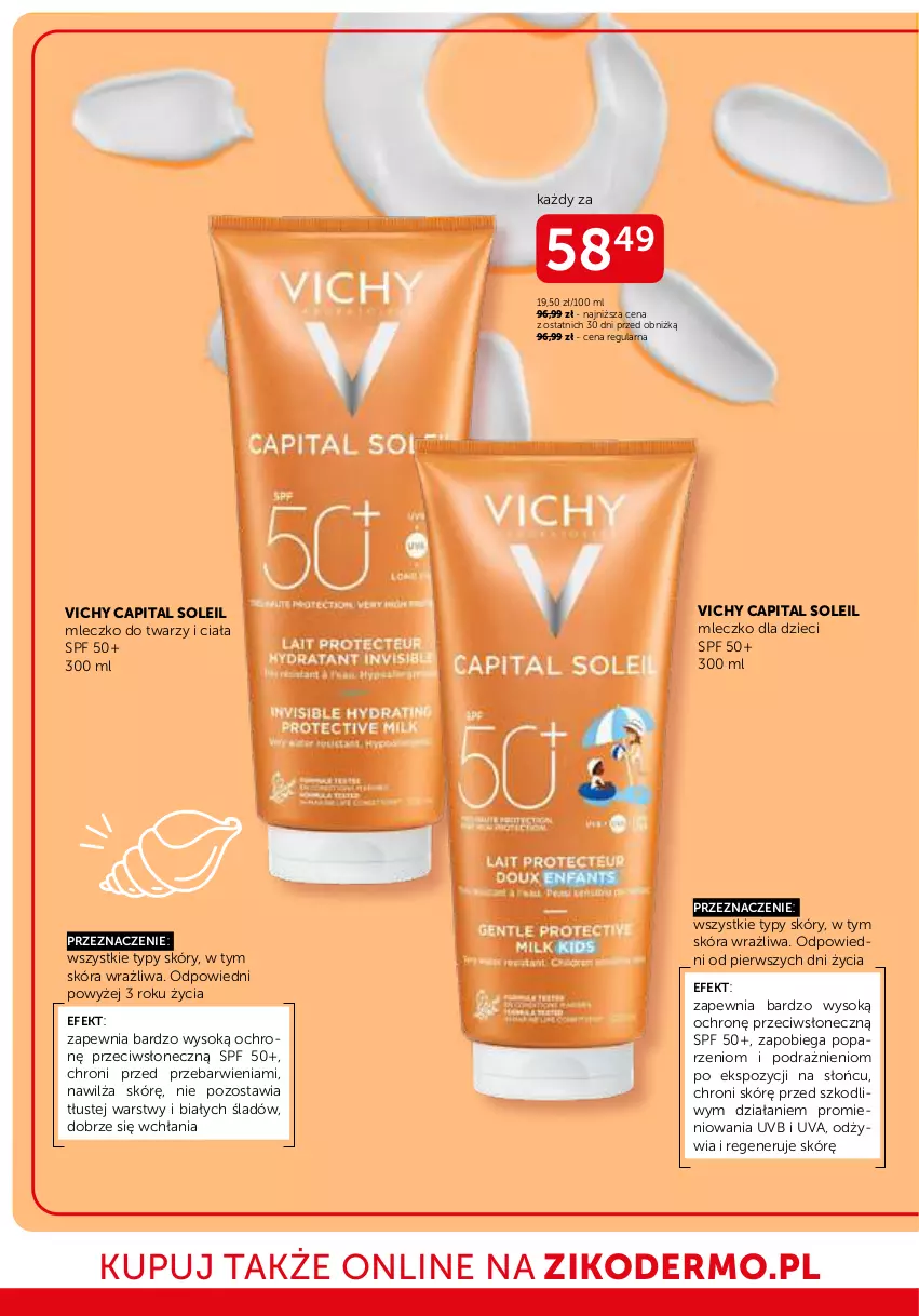 Gazetka promocyjna Ziko - Gazetka Ziko Dermo - ważna 24.07 do 06.08.2025 - strona 8 - produkty: Dzieci, Mleczko, Sok, Vichy