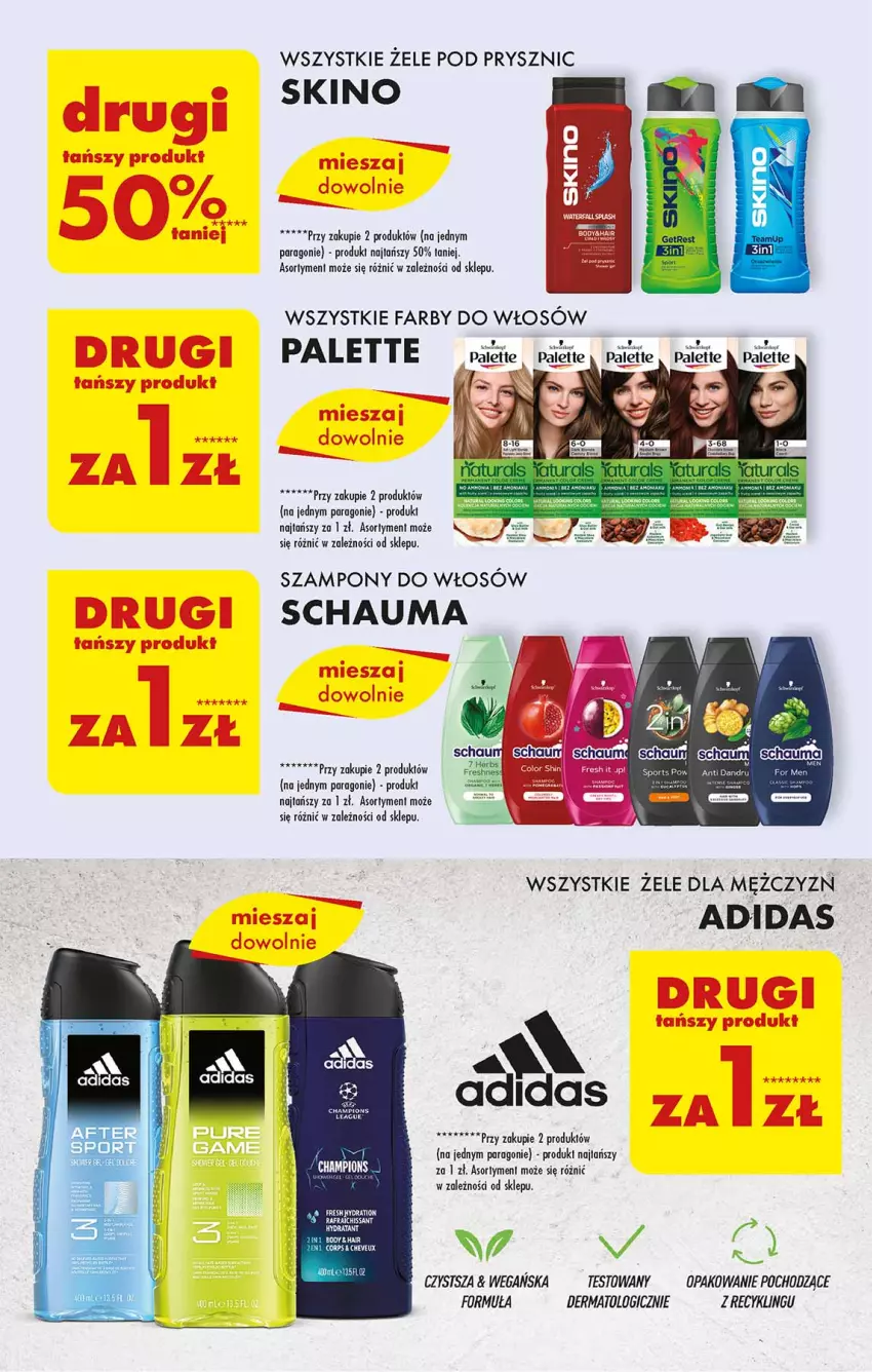 Gazetka promocyjna Biedronka - Od poniedziałku - ważna 19.06 do 24.06.2023 - strona 49 - produkty: Adidas, Fa, Palette, Por, Schauma, Sport, Szampon