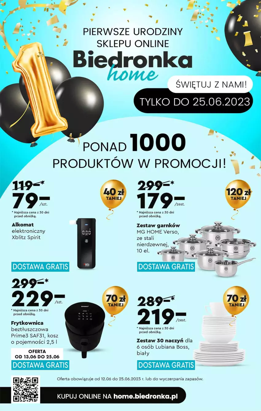 Gazetka promocyjna Biedronka - Od poniedziałku - ważna 19.06 do 24.06.2023 - strona 59 - produkty: Alkomat, Kosz, Xblitz