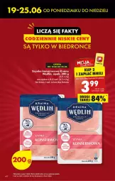 Gazetka promocyjna Biedronka - Od poniedziałku - Gazetka - ważna od 24.06 do 24.06.2023 - strona 6 - produkty: Ser, Szynka konserwowa, Szynka