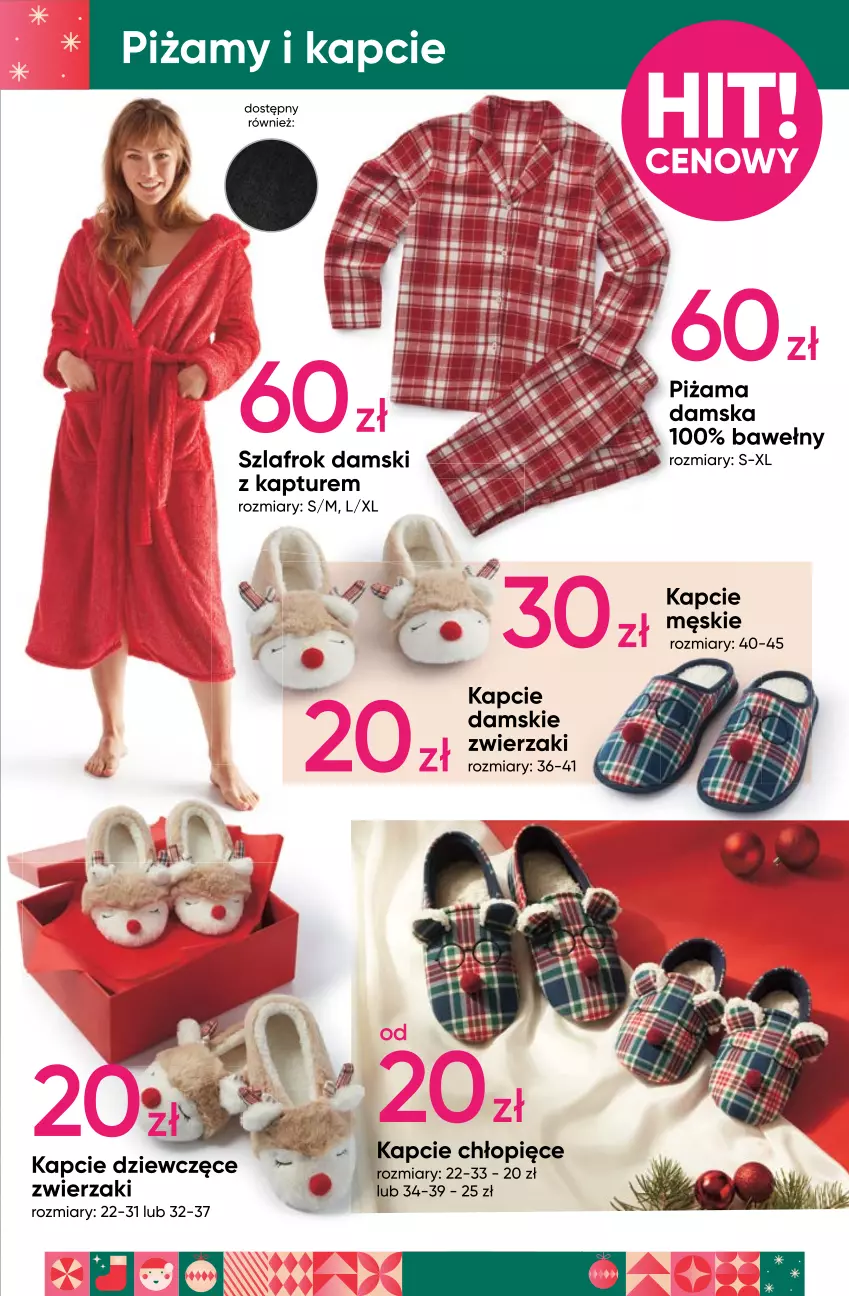 Gazetka promocyjna Pepco - Piżamy świąteczne i zabawki - ważna 23.11 do 29.11.2023 - strona 3 - produkty: Kapcie, Szlafrok