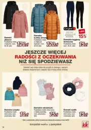 Gazetka promocyjna Kik - Gazetka - ważna od 15.10 do 15.10.2023 - strona 5 - produkty: Gin, Szal, Kurtka, Czapka, Płaszcz, Legginsy