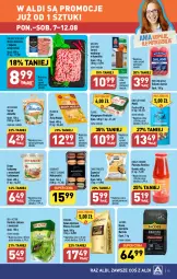 Gazetka promocyjna Aldi - Pełna oferta - Gazetka - ważna od 12.08 do 12.08.2023 - strona 15 - produkty: Makaron, Mięso mielone, Mięso mielone z łopatki wieprzowej, Ser, Mus, Salami, Złoty Mazur, Kawa ziarnista, Rust, Mięsne specjały, Kawa mielona, Kawa, Kopytka, Golden Seafood, Serek, Margaryna, Hochland, Mocca Fix Gold, Flora, Jacobs, Woseba, Herbata, Kakao, Almette, Mięso