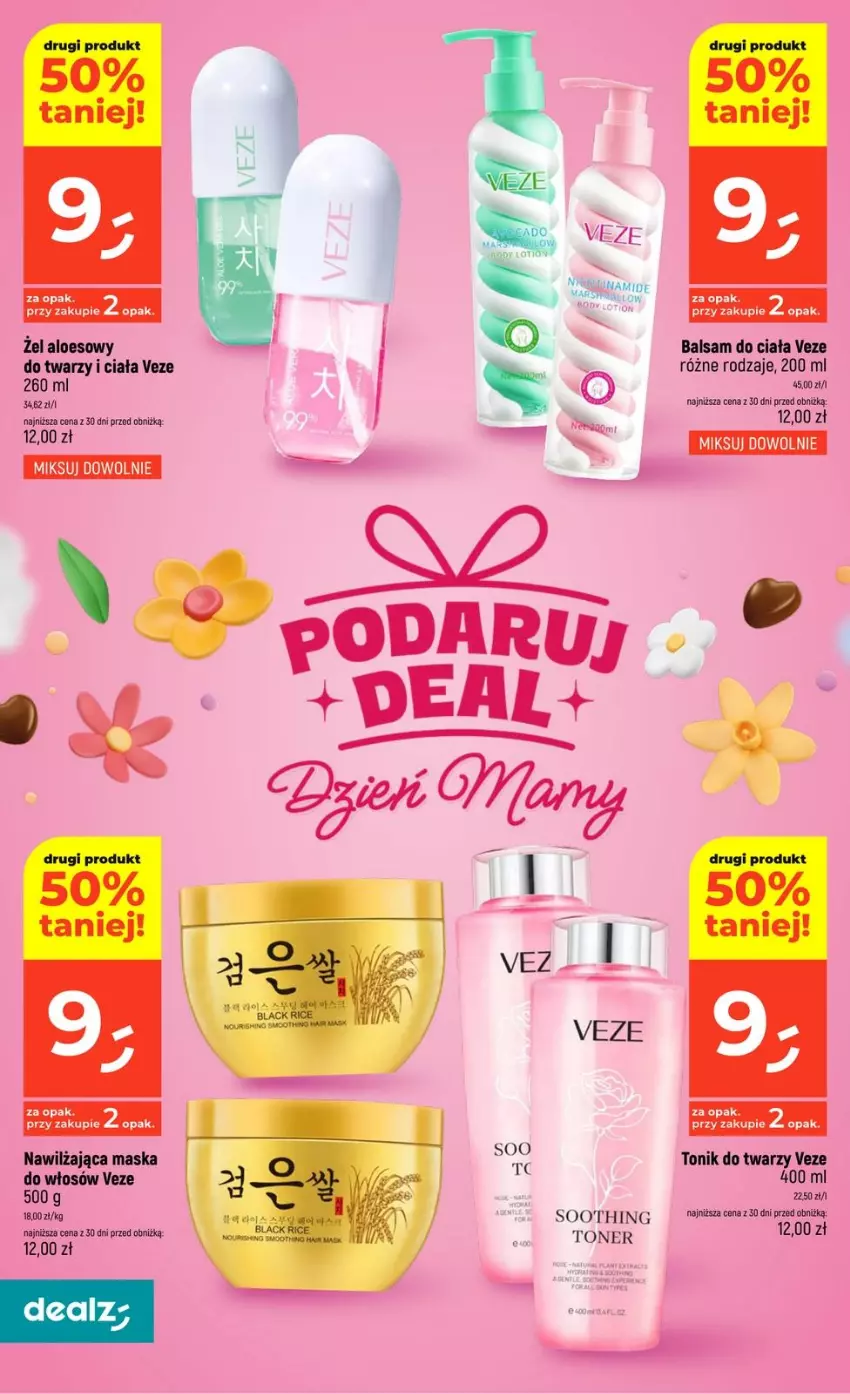 Gazetka promocyjna Dealz - PODARUJ DEAL - ważna 21.05 do 27.05.2026 - strona 12 - produkty: Balsam do ciała, Kasia, Lack, Maska, Maska do włosów, Tonik, Tonik do twarzy