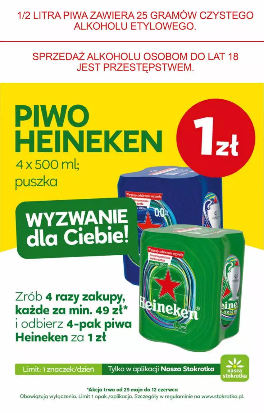 Gazetka promocyjna Stokrotka - Supermarket - ważna 29.05 do 05.06.2024 - strona 8 - produkty: Heineken, Piwa, Piwo