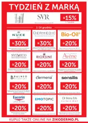 Gazetka promocyjna Ziko - Gazetka Ziko Dermo - Gazetka - ważna od 14.12 do 14.12.2022 - strona 26 - produkty: Top, SVR, Ser, Rum, Clin, Dermedic, Serum, Dermena, Nuxe, Avène, Clinic Way