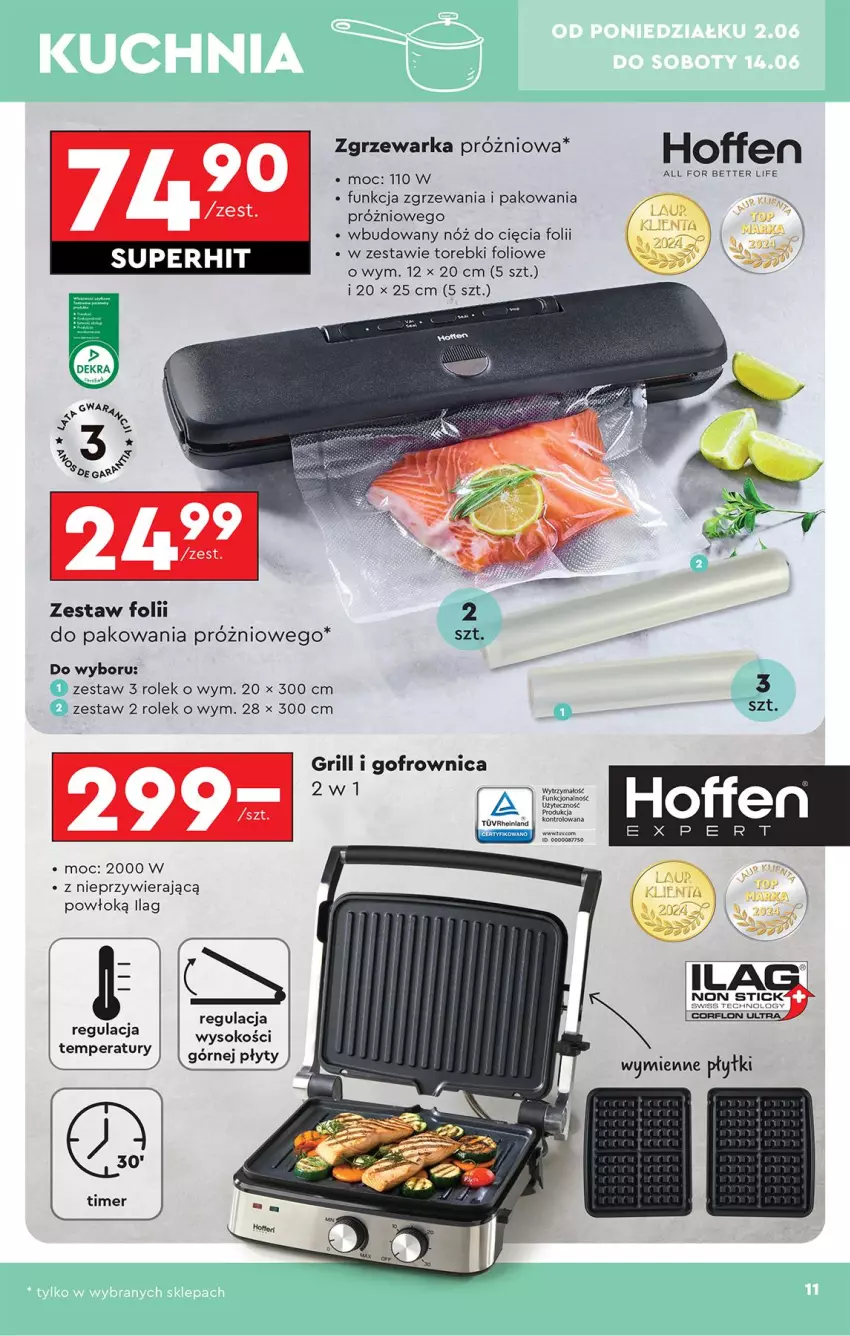 Gazetka promocyjna Biedronka - Okazje Tygodnia - ważna 31.05 do 14.06.2025 - strona 13 - produkty: Gofrownica, Grill, Sok, Warka