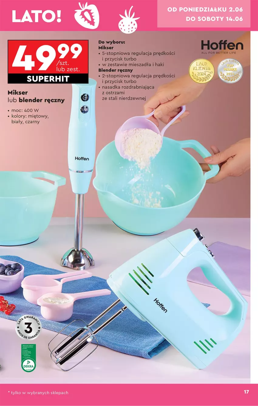 Gazetka promocyjna Biedronka - Okazje Tygodnia - ważna 31.05 do 14.06.2025 - strona 19 - produkty: Blender, Blender ręczny, Mikser, Ser, Top