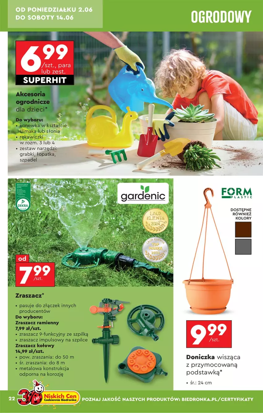 Gazetka promocyjna Biedronka - Okazje Tygodnia - ważna 31.05 do 14.06.2025 - strona 24 - produkty: Gra, Konewka, Por, Zestaw narzędzi