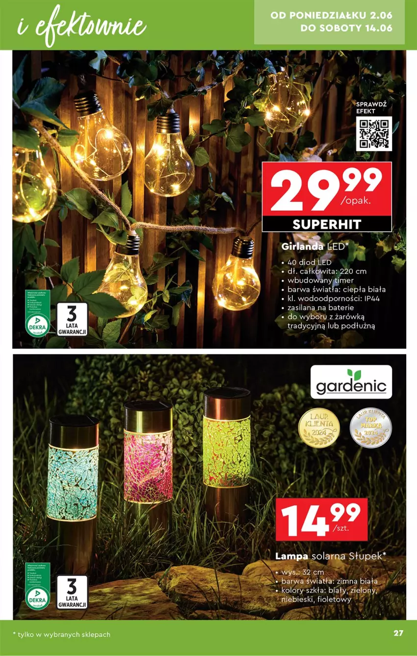 Gazetka promocyjna Biedronka - Okazje Tygodnia - ważna 31.05 do 14.06.2025 - strona 29 - produkty: Girlanda, Lampa, LANA, Por, Silan, Słupek