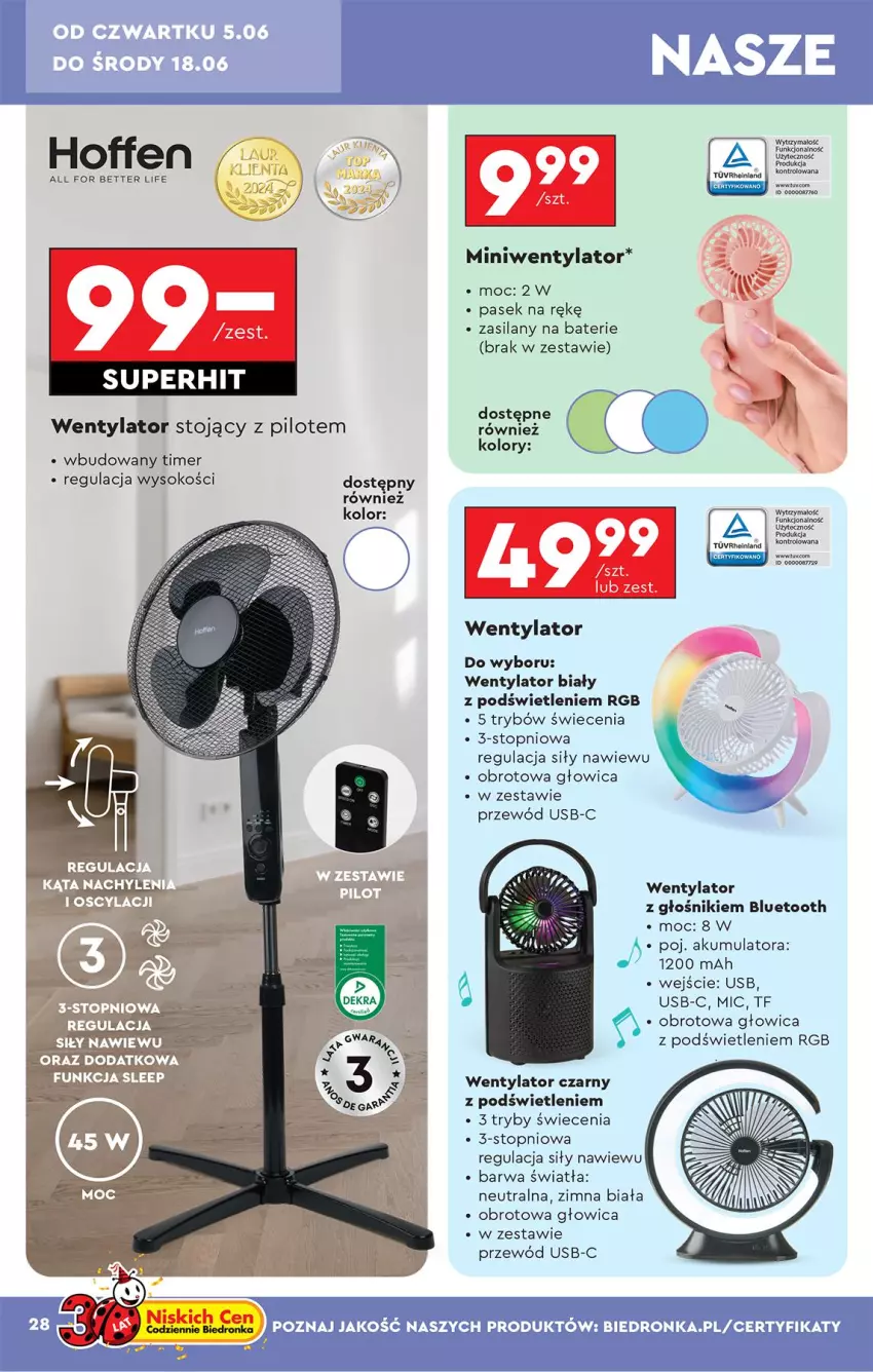 Gazetka promocyjna Biedronka - Okazje Tygodnia - ważna 31.05 do 14.06.2025 - strona 30 - produkty: Akumulator, Głośnik, Pasek, Przewód, Silan, Sok, Top