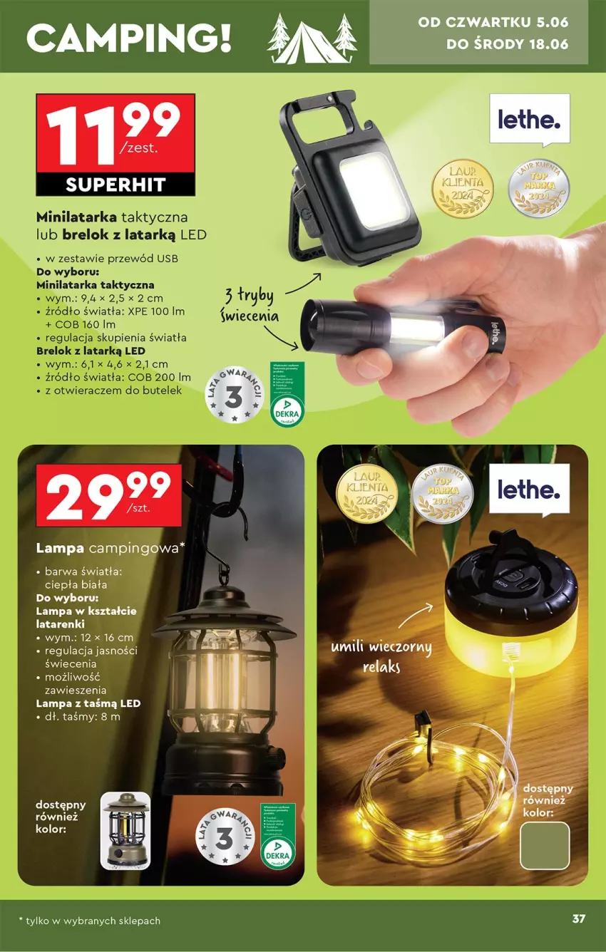 Gazetka promocyjna Biedronka - Okazje Tygodnia - ważna 31.05 do 14.06.2025 - strona 39 - produkty: Lampa, Latarka, Otwieracz, Przewód, Tarka