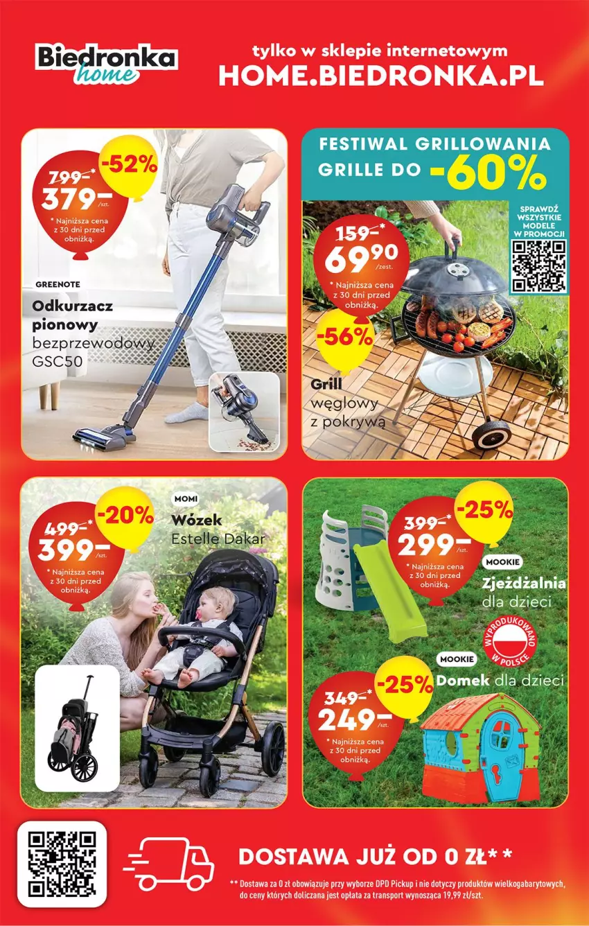 Gazetka promocyjna Biedronka - Okazje Tygodnia - ważna 31.05 do 14.06.2025 - strona 44 - produkty: Dzieci, Grill, Odkurzacz