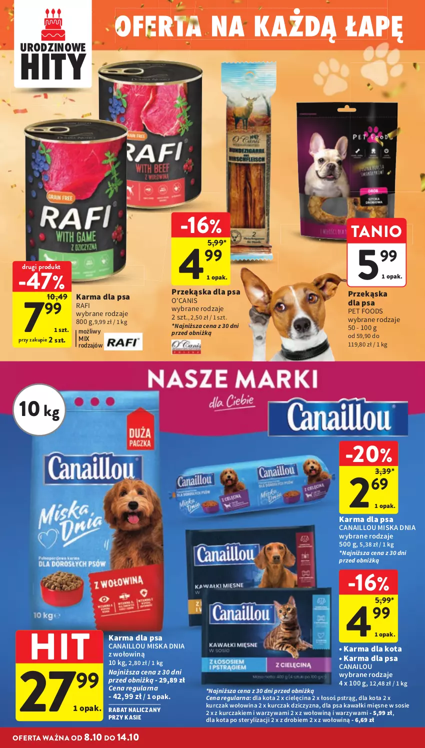 Gazetka promocyjna Intermarche - Gazetka promocyjna - ważna 08.10 do 14.10.2026 - strona 42 - produkty: Canaillou, Dziczyzna, Kawa, Kurczak, Miska, Pstrąg, Sos, Warzywa, Wołowina