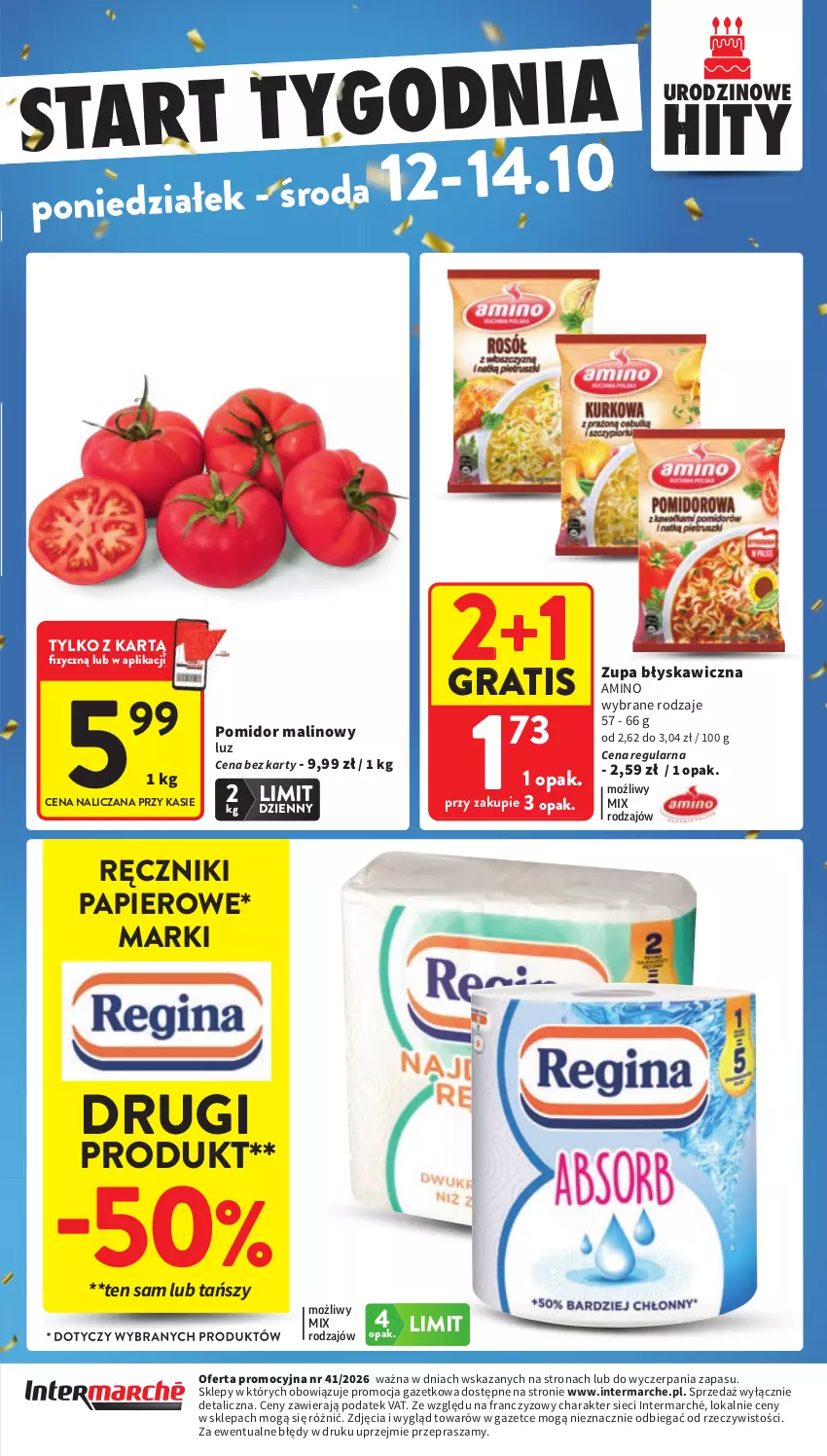 Gazetka promocyjna Intermarche - Gazetka promocyjna - ważna 08.10 do 14.10.2026 - strona 47 - produkty: Gra, Papier, Pomidor malinowy, Ręcznik, Ręczniki papierowe, Zupa
