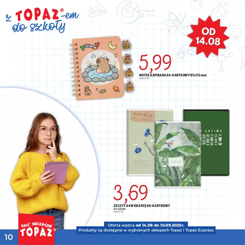 Gazetka promocyjna Topaz - Gazetka - ważna 17.07 do 10.09.2025 - strona 10 - produkty: Top