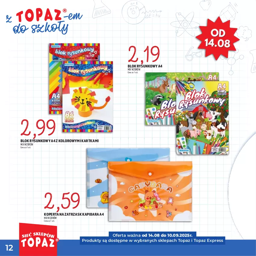 Gazetka promocyjna Topaz - Gazetka - ważna 17.07 do 10.09.2025 - strona 12 - produkty: Top