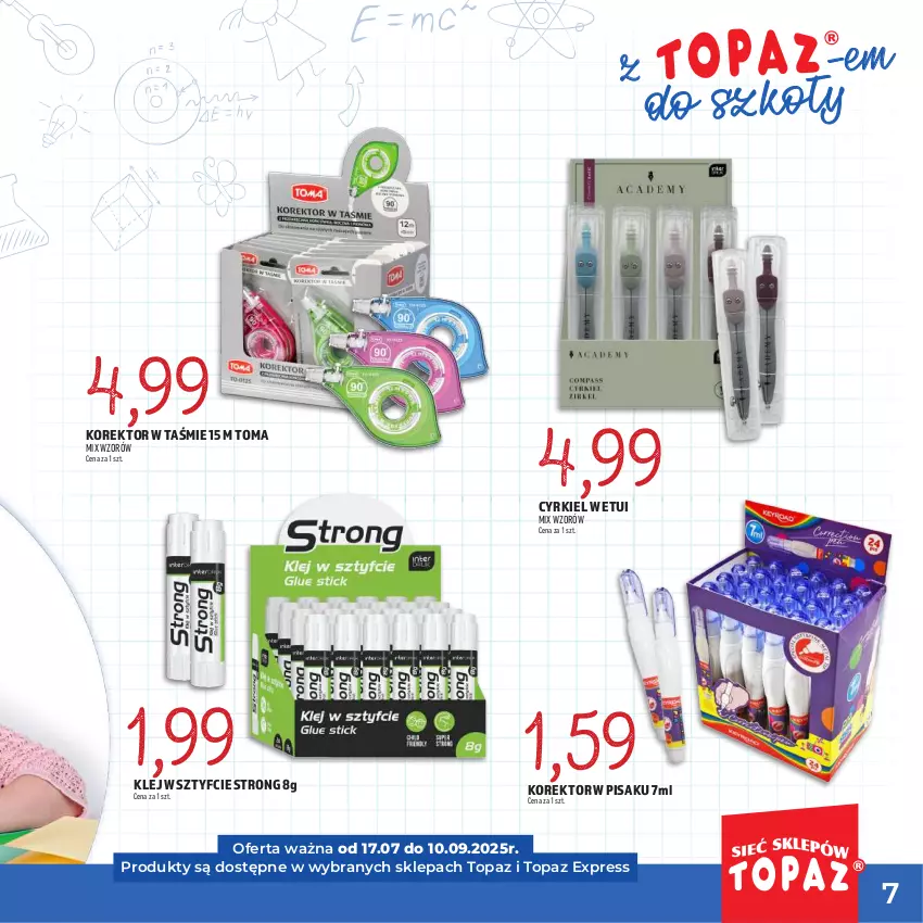 Gazetka promocyjna Topaz - Gazetka - ważna 17.07 do 10.09.2025 - strona 7 - produkty: Klej, Top
