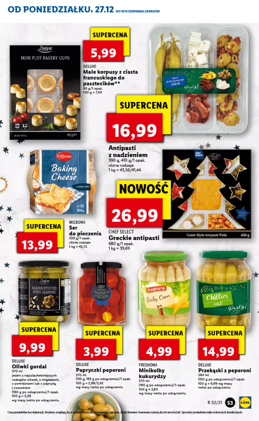 Gazetka promocyjna Lidl - GAZETKA - ważna 27.12.2021 do 02.01.2022 - strona 55 - produkty: Korpusy, Leon, Oliwki, Piec, Ser