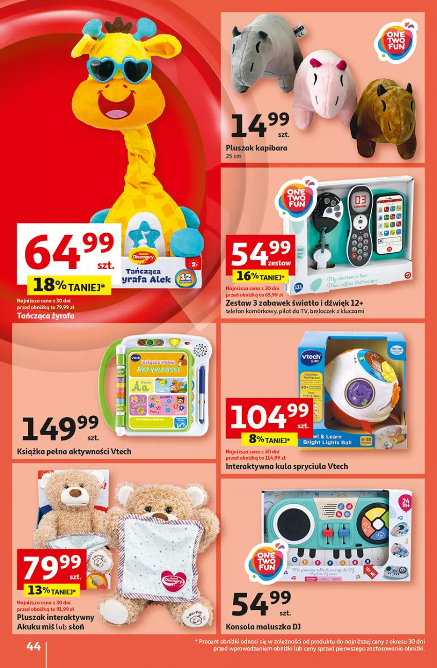 Gazetka promocyjna Auchan - Pewność Niskich Cen Hipermarket - ważna 31.10 do 06.11.2024 - strona 52 - produkty: Breloczek, Fa, Konsola, Książka, Pluszak, Telefon, Tera