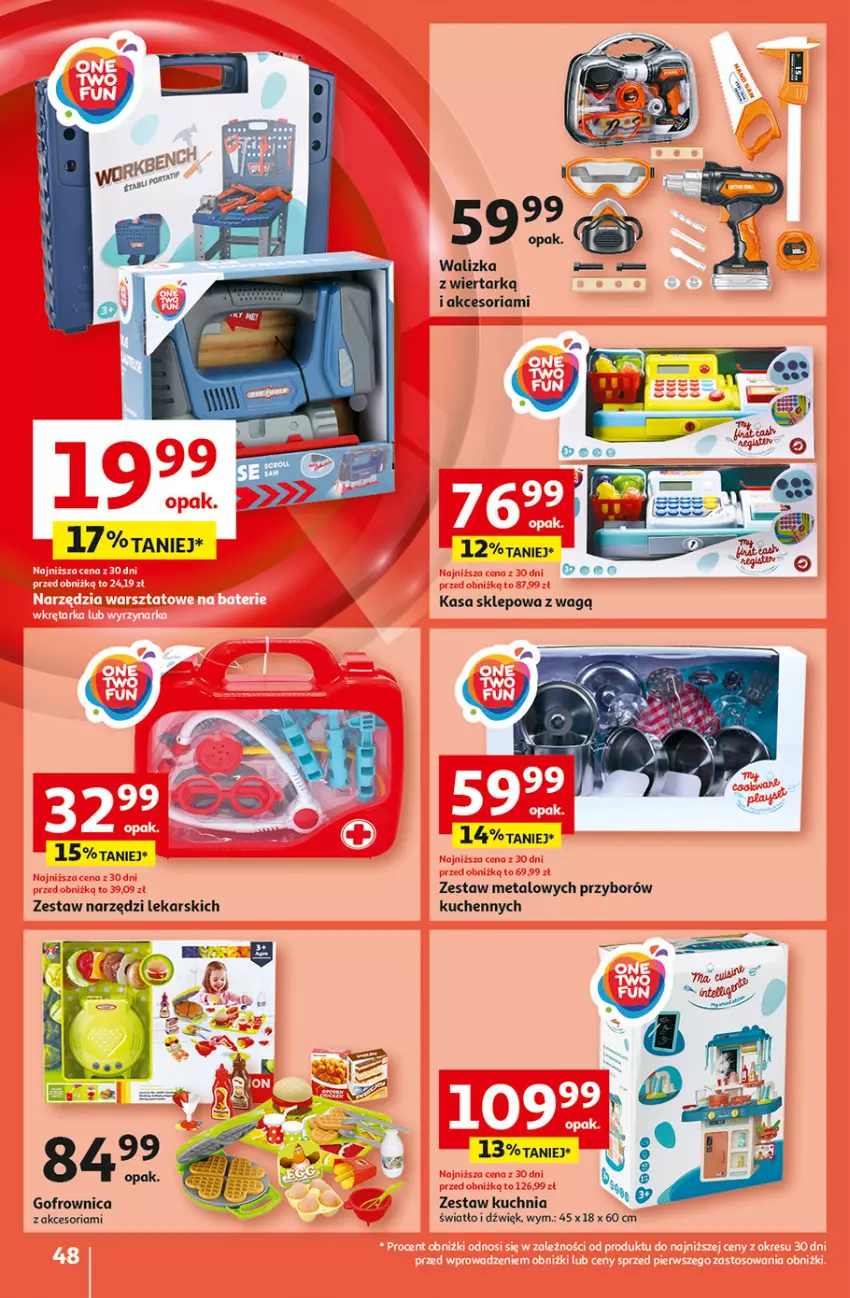 Gazetka promocyjna Auchan - Pewność Niskich Cen Hipermarket - ważna 31.10 do 06.11.2024 - strona 56 - produkty: Gofrownica, Kuchnia, Walizka, Zestaw narzędzi