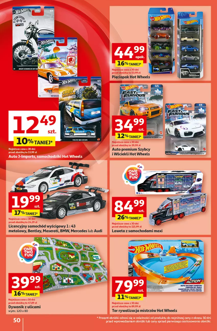 Gazetka promocyjna Auchan - Pewność Niskich Cen Hipermarket - ważna 31.10 do 06.11.2024 - strona 58 - produkty: Dywan, Dywanik, Hot Wheels, Samochód, Ser