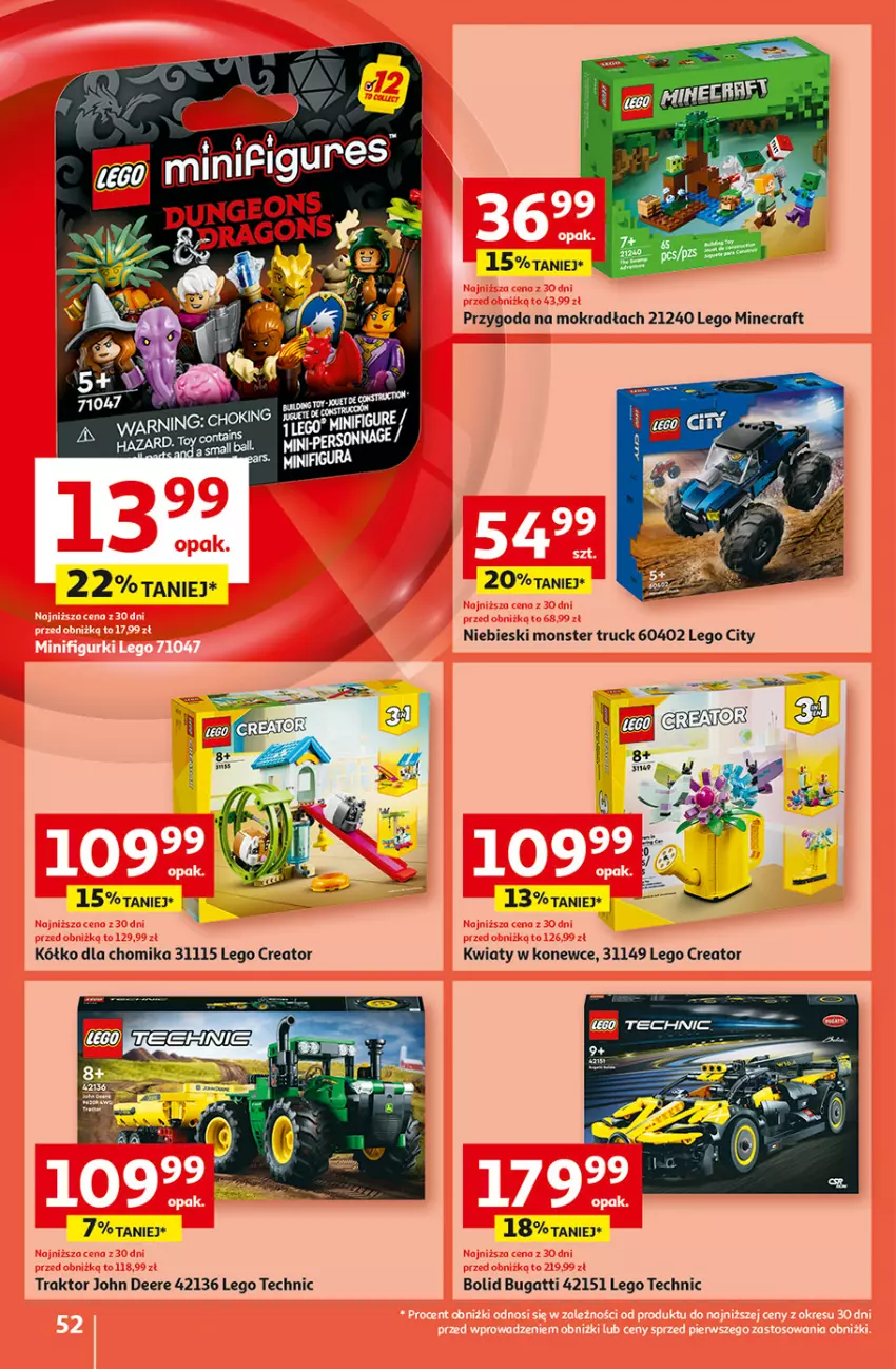 Gazetka promocyjna Auchan - Pewność Niskich Cen Hipermarket - ważna 31.10 do 06.11.2024 - strona 60 - produkty: LEGO, LEGO Creator, LEGO Technic, Traktor