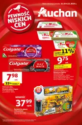Gazetka promocyjna Auchan - Pewność Niskich Cen Hipermarket - Gazetka - ważna od 06.11 do 06.11.2024 - strona 1 - produkty: Surf, Pasta do zębów, Optima, Margaryna, Colgate, LG, Fa