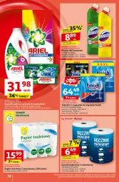 Gazetka promocyjna Auchan - Pewność Niskich Cen Hipermarket - Gazetka - ważna od 06.11 do 06.11.2024 - strona 34 - produkty: Domestos, Papier, Finish, Tablet, Papier toaletowy, Ręcznik, Rolki, Płyn do wc, Zmywarki, Fa, Oliwa