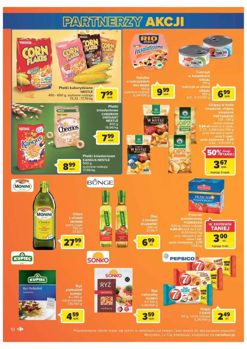 Gazetka promocyjna Carrefour - Gazetka Market - ważna 04.05 do 28.05.2022 - strona 10 - produkty: Cheerios, Chipsy, Danio, Pepsi, Ryż, Ryż parboiled
