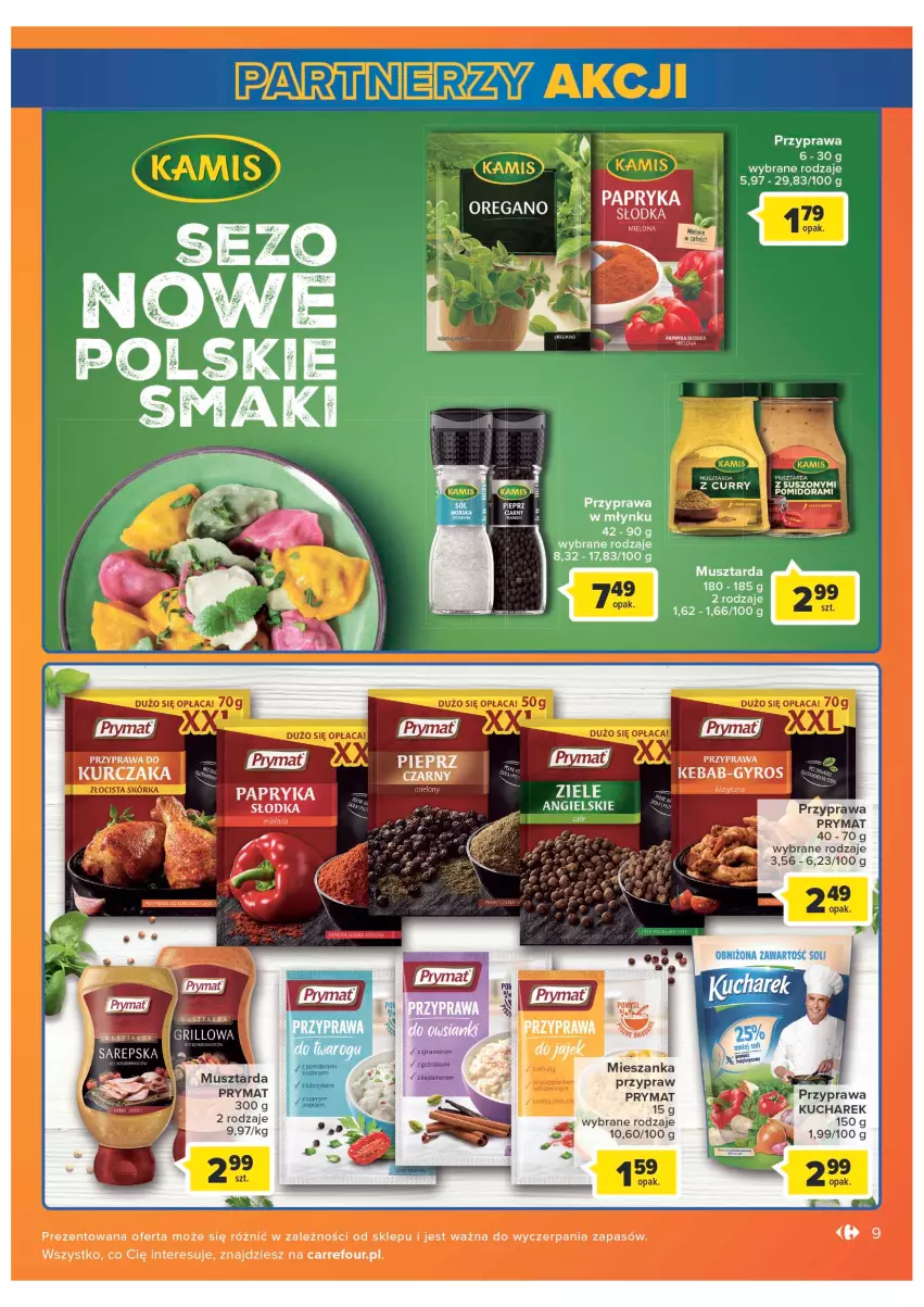 Gazetka promocyjna Carrefour - Gazetka Market - ważna 04.05 do 28.05.2022 - strona 9 - produkty: Fa, Gyros, Kebab, Kucharek, Mus, Musztarda, NBA, Papryka, Prymat