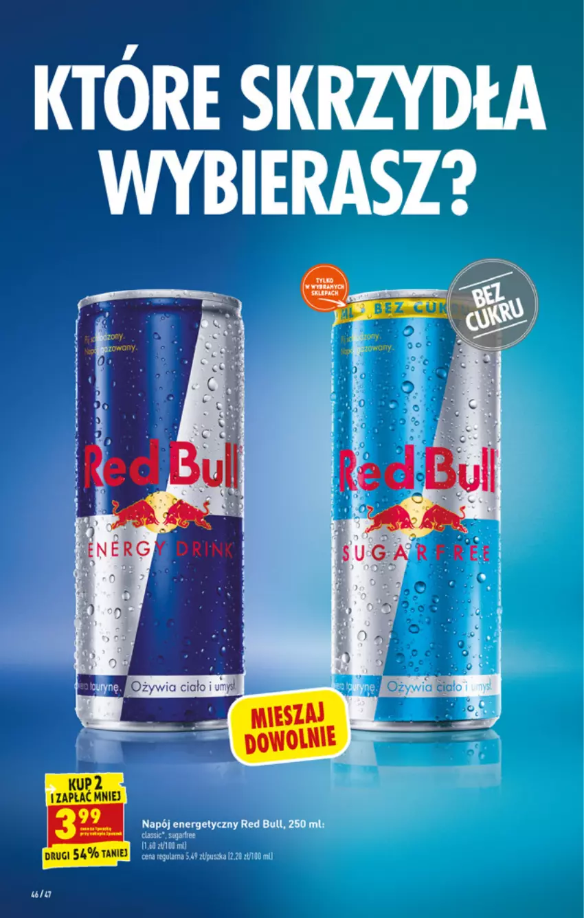 Gazetka promocyjna Biedronka - W tym tygodniu - ważna 22.03 do 28.03.2021 - strona 46 - produkty: Napój, Napój energetyczny, Red Bull