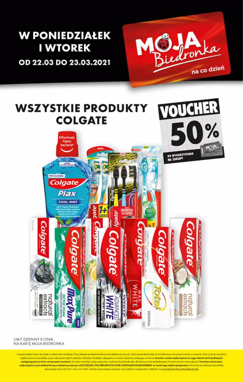 Gazetka promocyjna Biedronka - W tym tygodniu - ważna 22.03 do 28.03.2021 - strona 5 - produkty: Colgate, Fa, LG, Woda