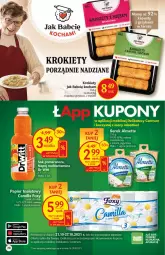 Gazetka promocyjna Delikatesy Centrum - Gazetka DC42 n. fresh - Gazetka - ważna od 27.10 do 27.10.2021 - strona 20 - produkty: Sok, Ser, Rum, Por, Koc, Papier, Krokiety, Jogurt, Papier toaletowy, Serek, Kapustą, Foxy, Napój, Almette, Mobil