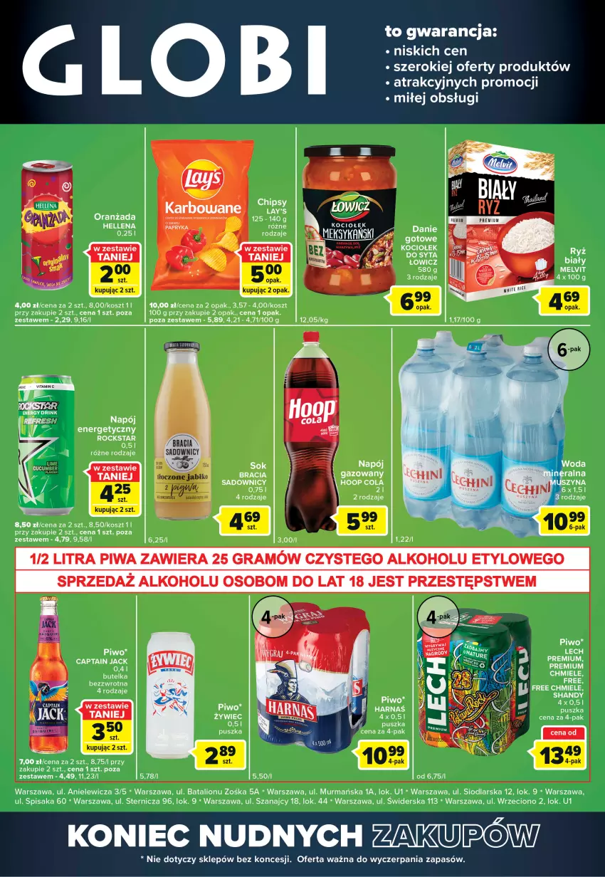 Gazetka promocyjna Carrefour - Gazetka Globi - ważna 16.08 do 22.08.2022 - strona 2 - produkty: Gra, Hoop, Koc, Kosz, Lion, Melvit, Napój, Oranżada, Piwa, Piwo, Por, Ryż, Sok