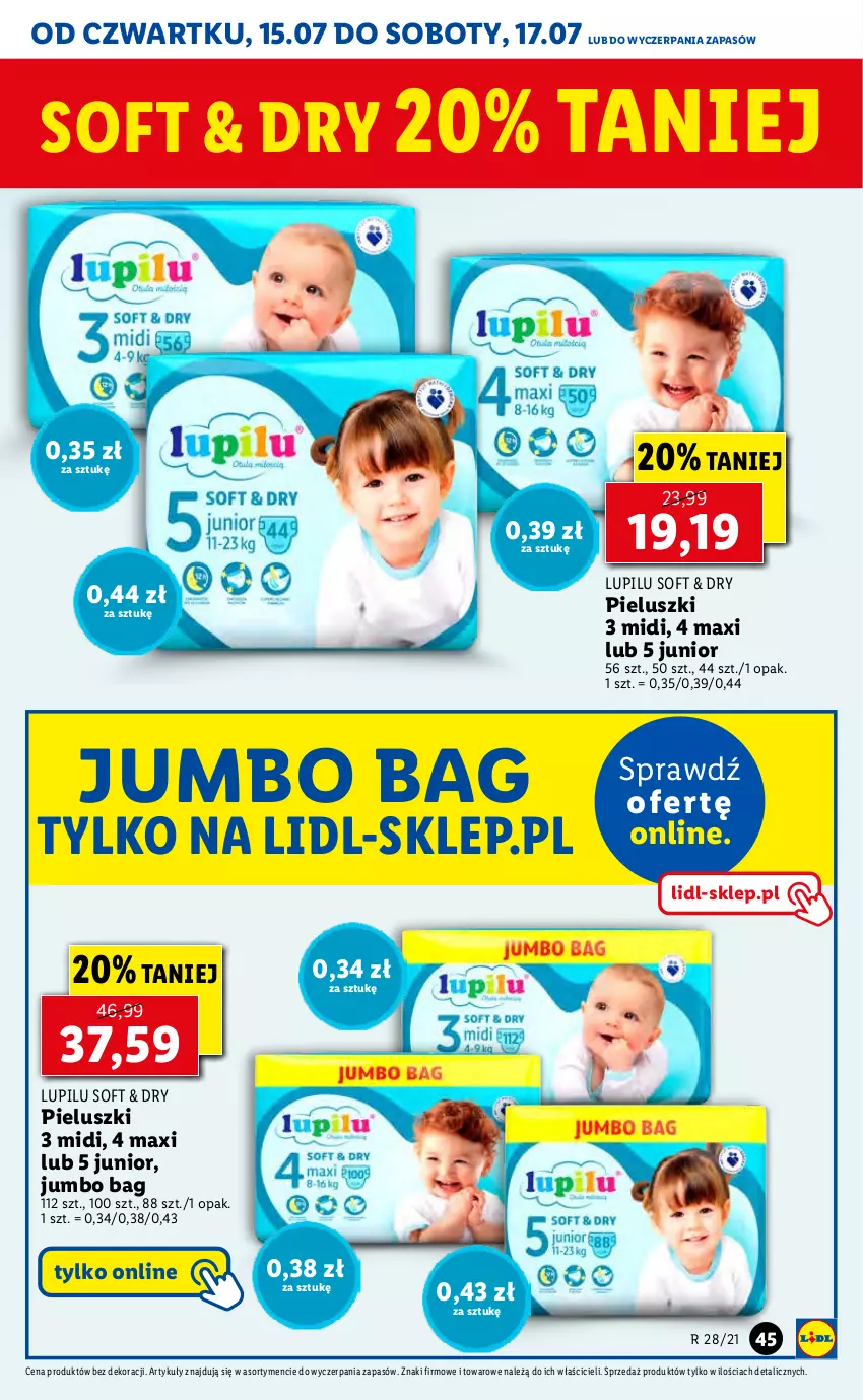 Gazetka promocyjna Lidl - GAZETKA - ważna 15.07 do 17.07.2021 - strona 45 - produkty: O Bag