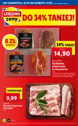 Gazetka promocyjna Lidl - GAZETKA - Gazetka - ważna od 17.07 do 17.07.2021 - strona 14 - produkty: Karkówka wieprzowa, Boczek, Grill, Boczek wieprzowy